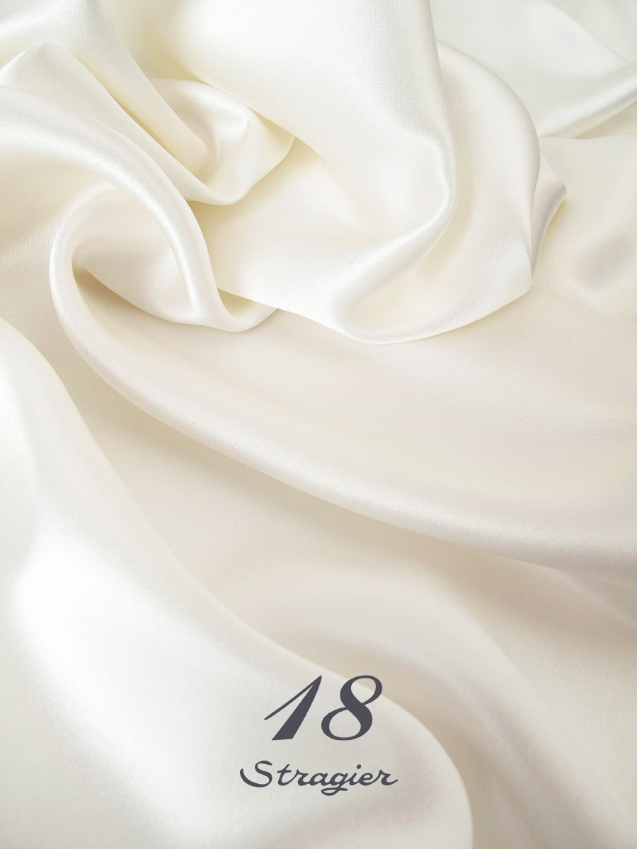 Royal Satin Crepe - Plain - Stragier Pale Ivory