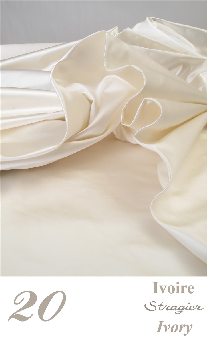 Duchess Satin - 100% Silk (8 Threads) - Plain - Stragier Ivory