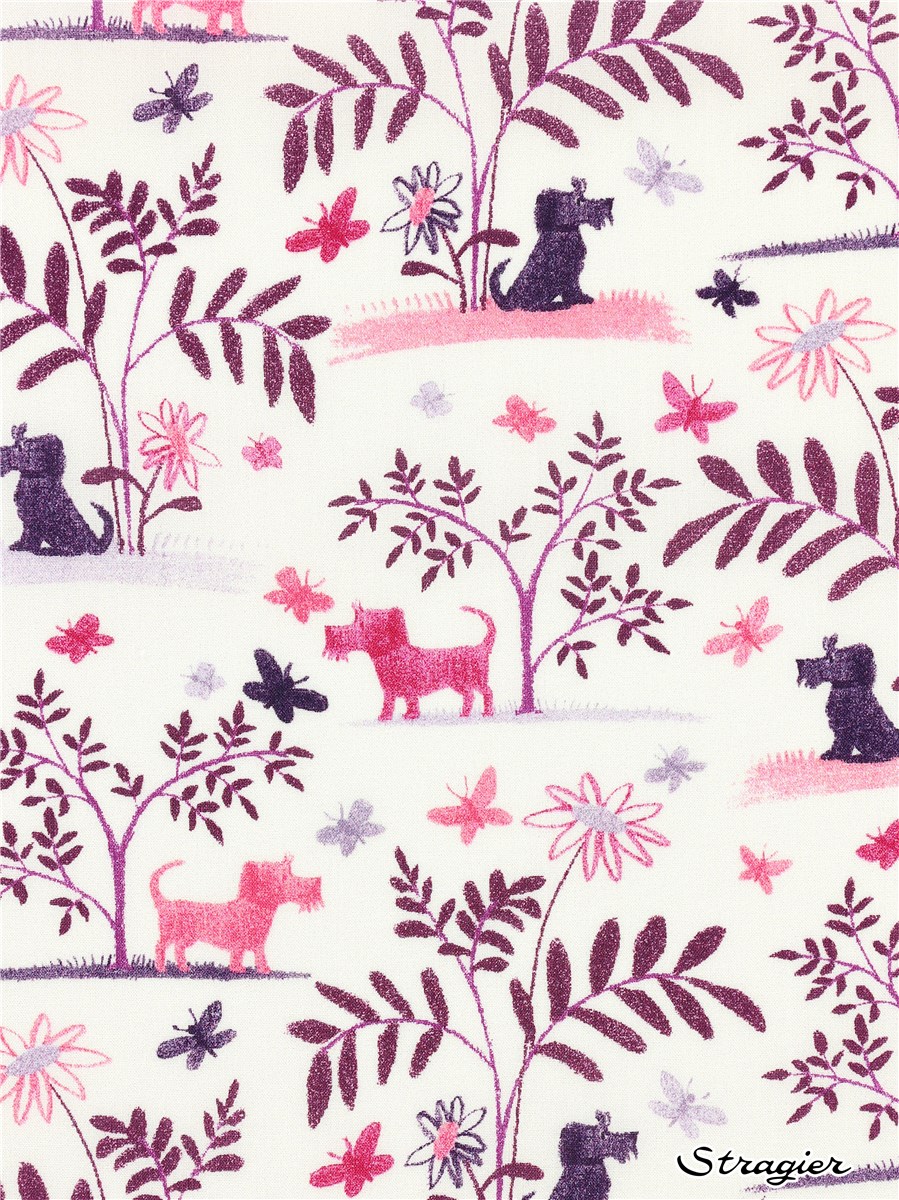 Liberty Tana Lawn - Plum dog - A