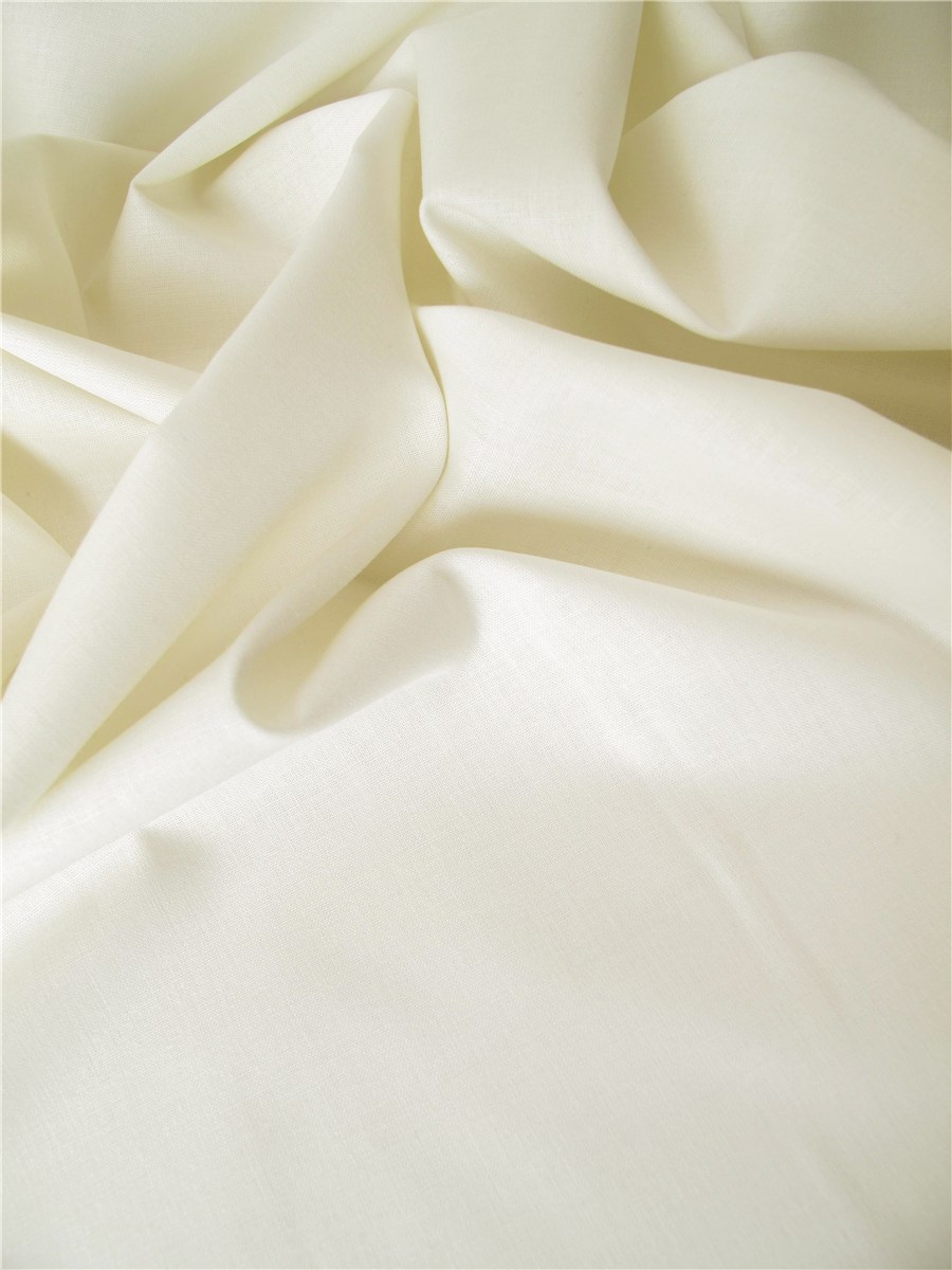 Poplin 32 threads/cm - Plain - Ivoire