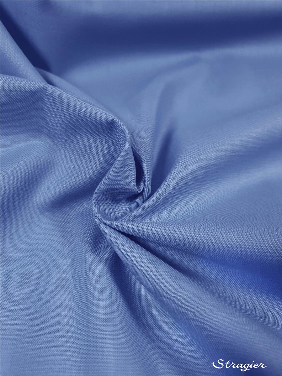 Poplin 32 threads/cm - Plain - Azur
