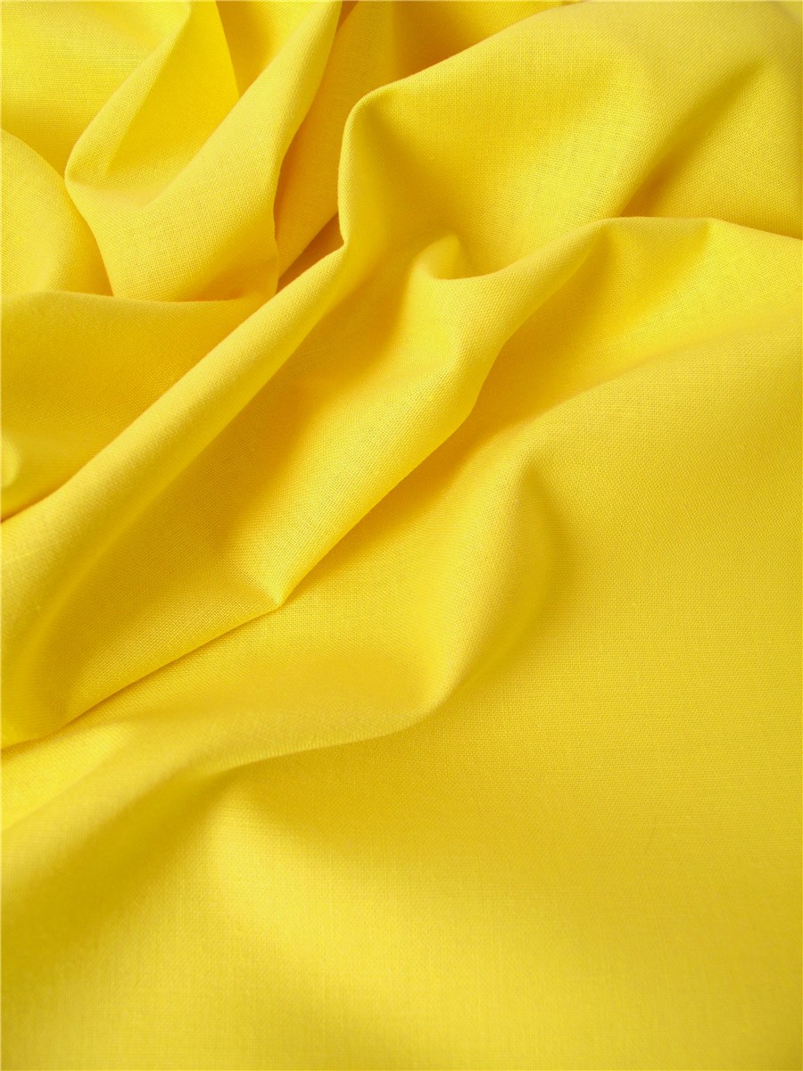 Poplin 32 threads/cm - Plain - Jaune D'Or