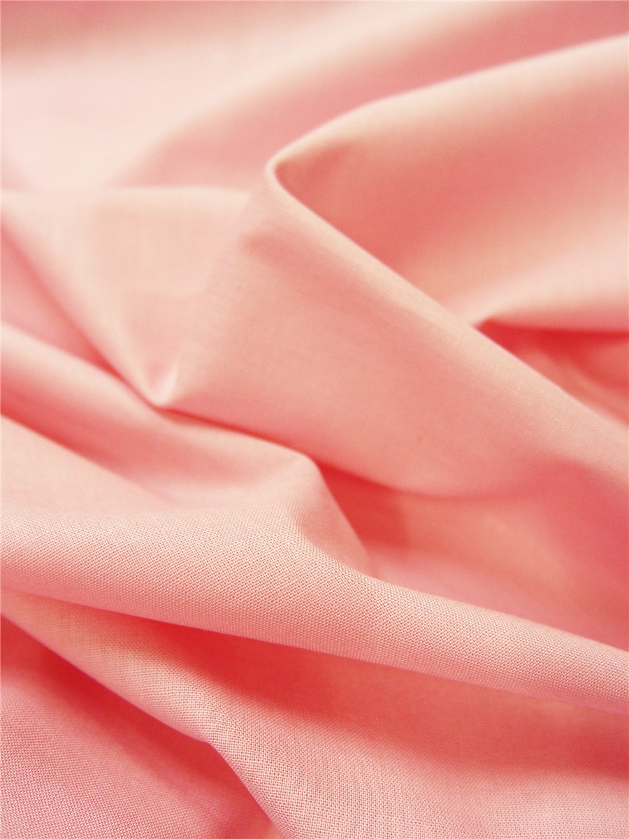 Popeline 32 fils/cm - uni - Rose Clair