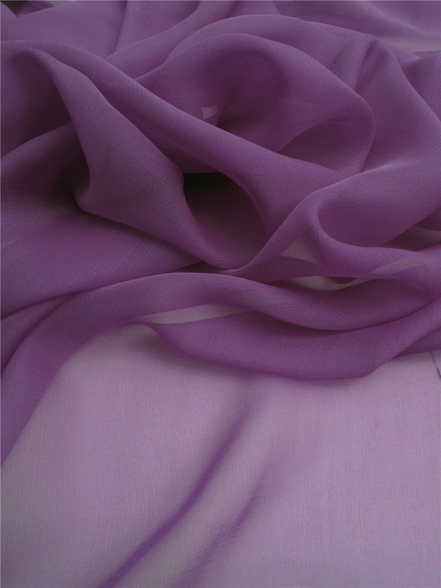 Silk Chiffon - Plain - Violette - 150 cm