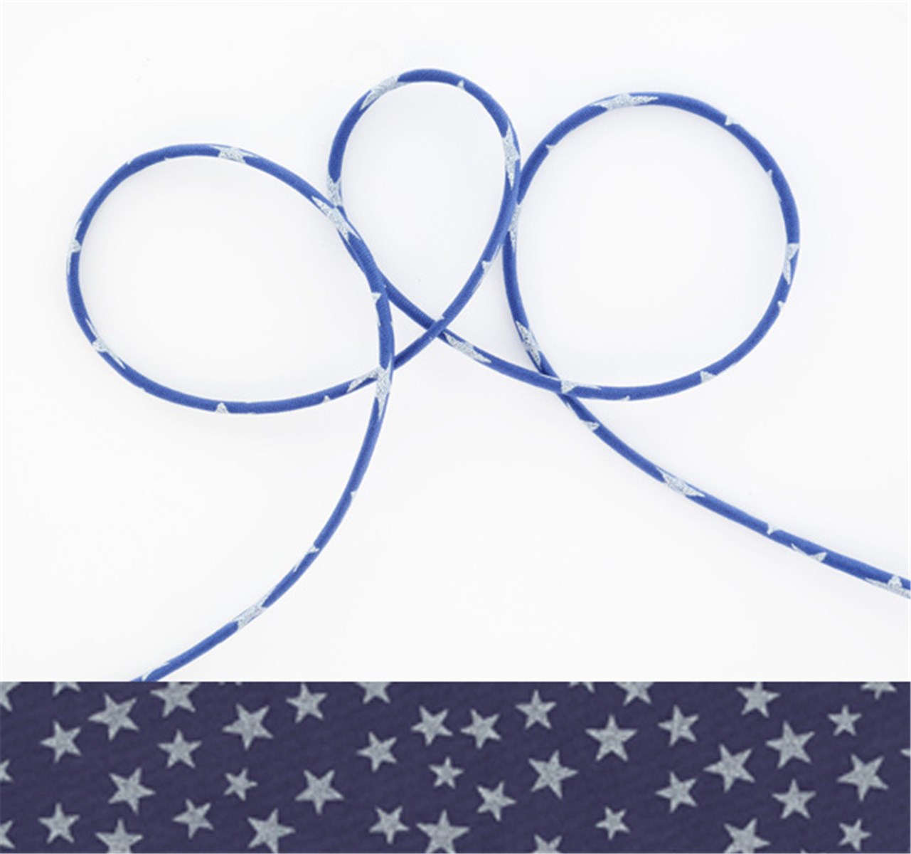 Lawn Cord - Etoiles - Outremer-Nacré - 4 mm