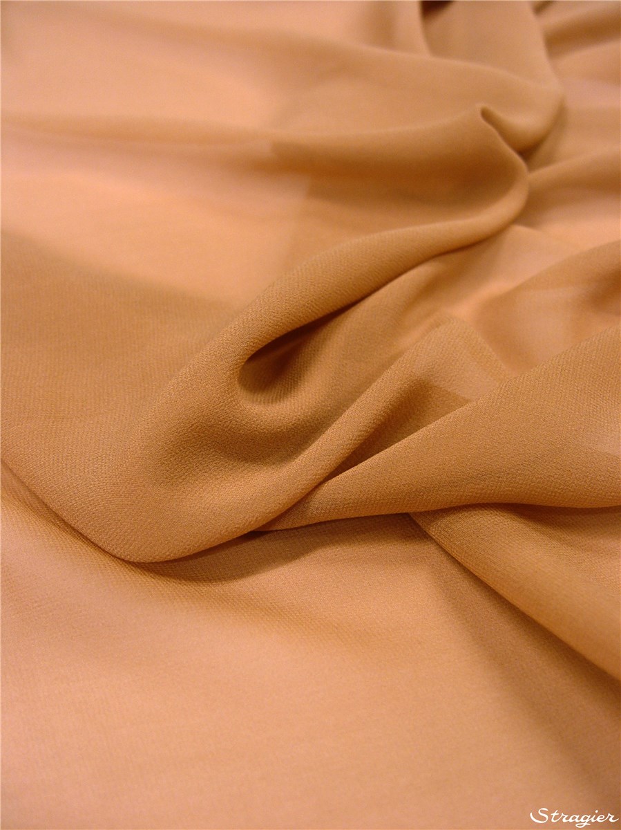 Silk Georgette - Plain - Nougat