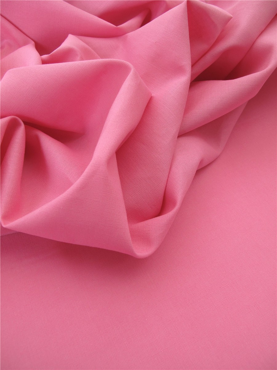 Poplin 32 threads/cm - Plain - Framboise Glacée