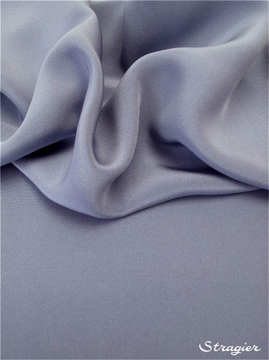 Silk Cloth - Plain - Pervenche