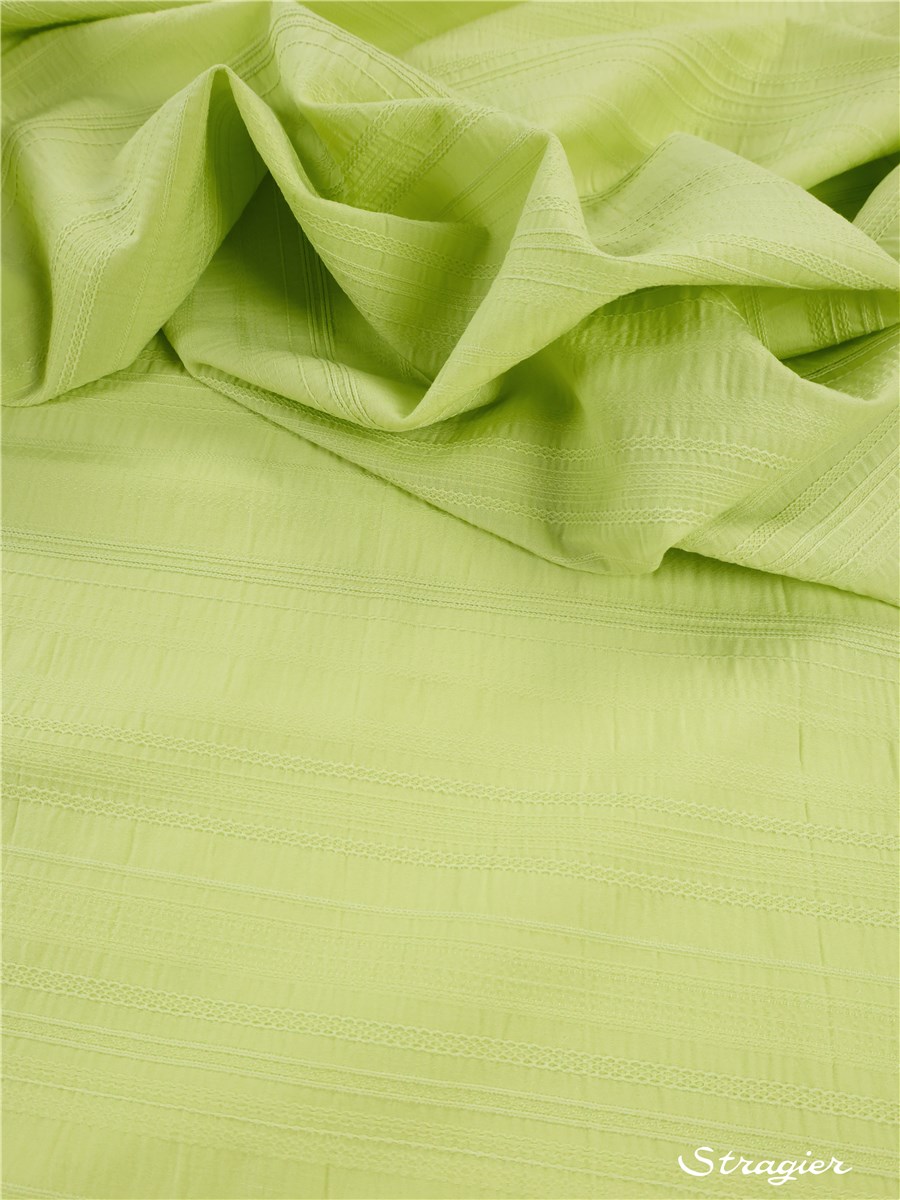 Seersucker Jacquard - uni - Citron vert