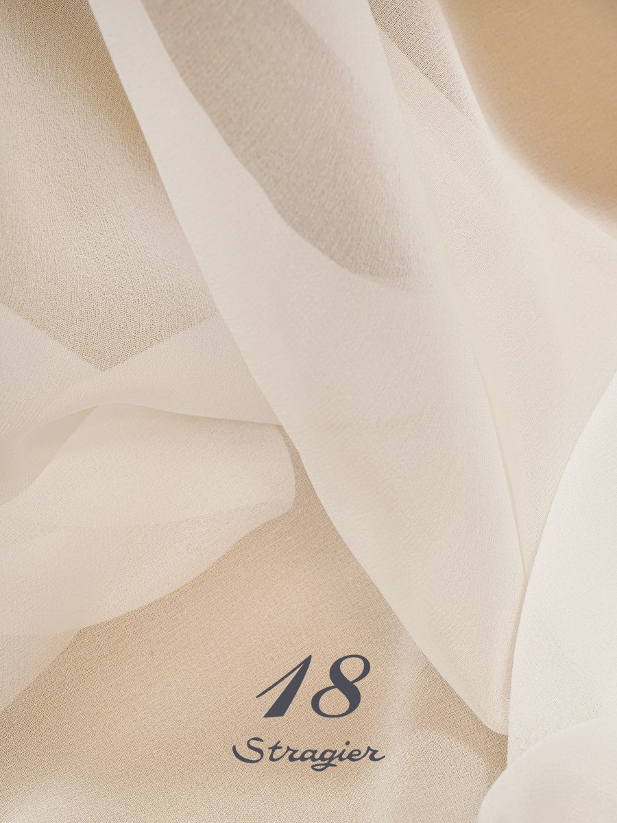 Silk Georgette 35gr/sqm - Plain - Strabier Pale Ivory