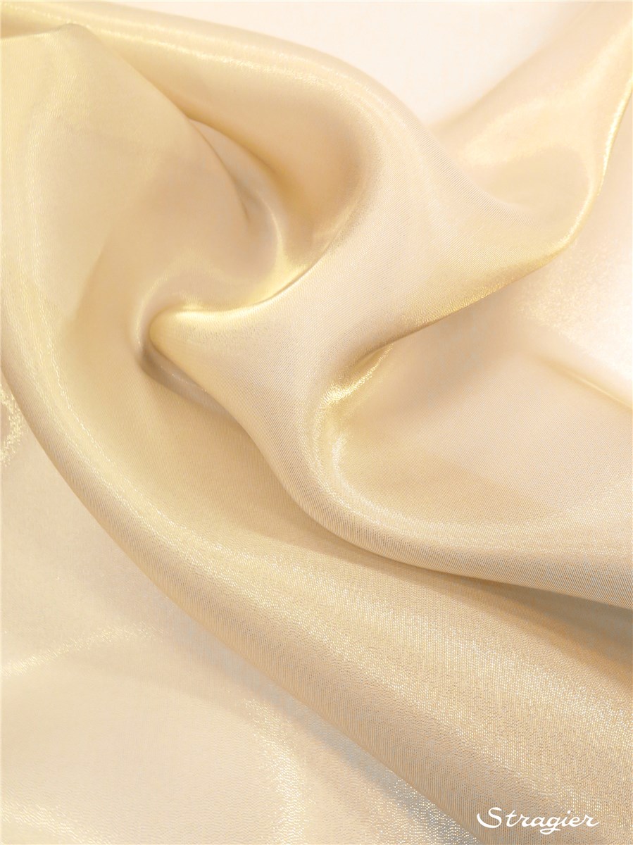 Satin Organza - with metallic shine - Plain - Or