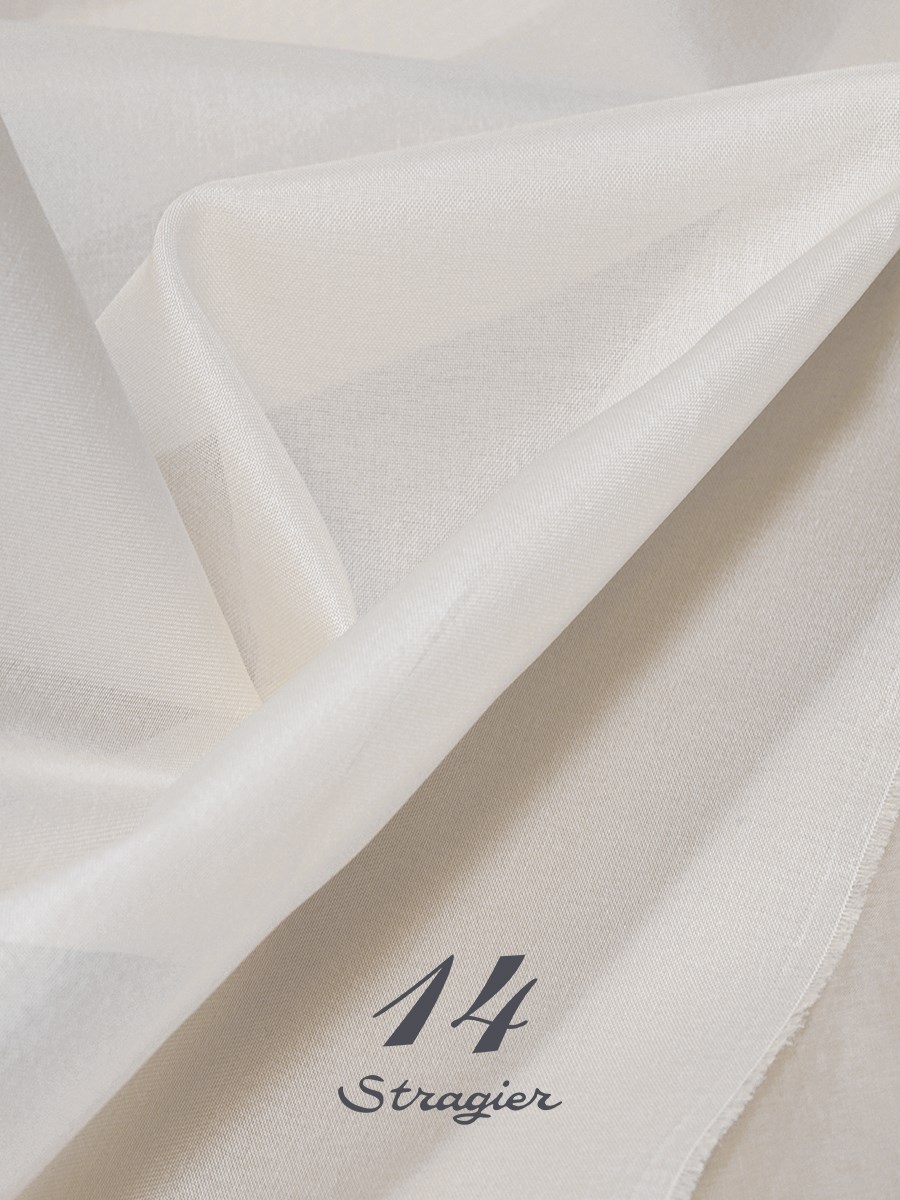 Organza - Plain Weave - Plain - Stragier Soft White