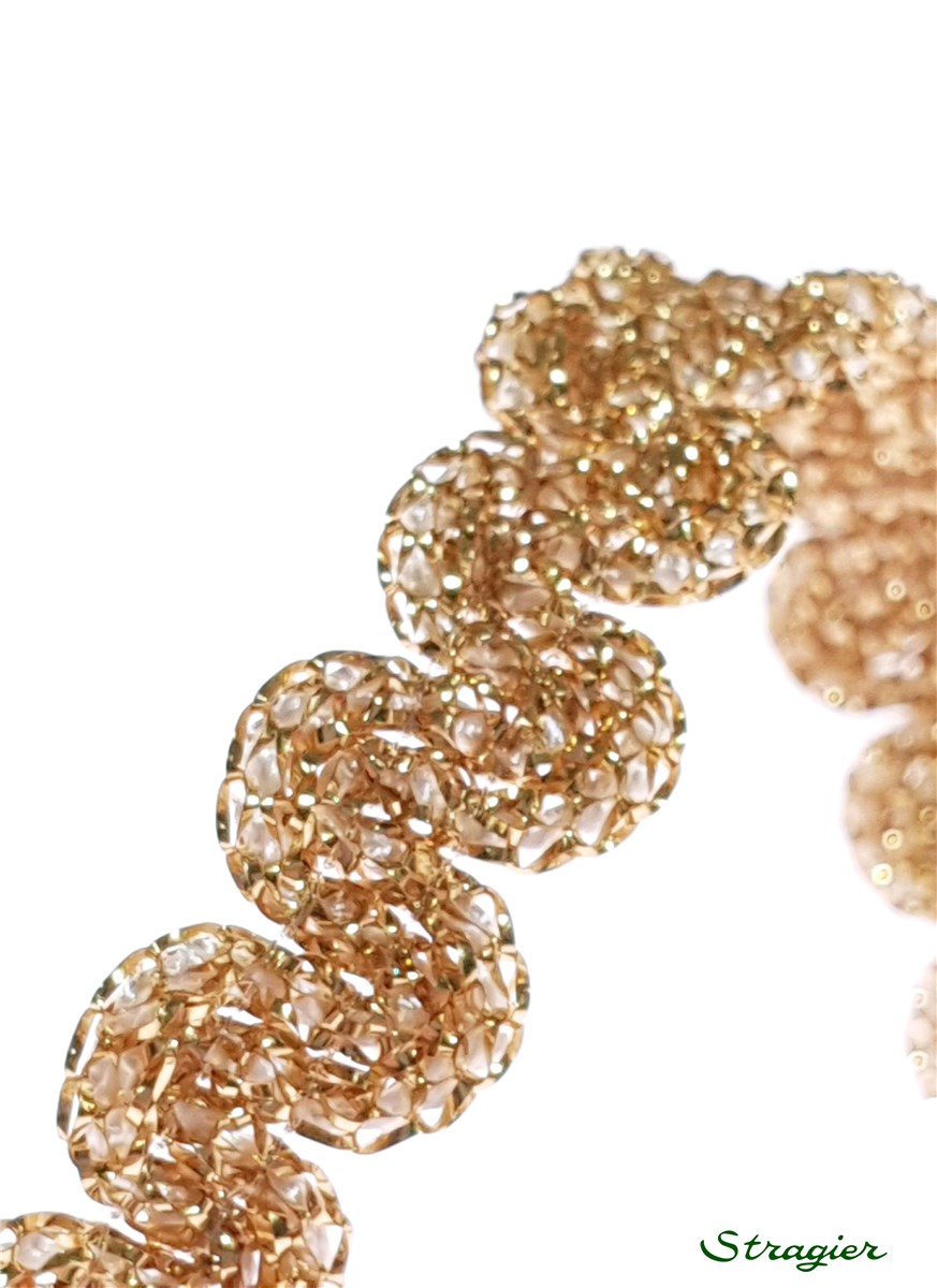 Galon de passementerie - uni - Or - 8 mm