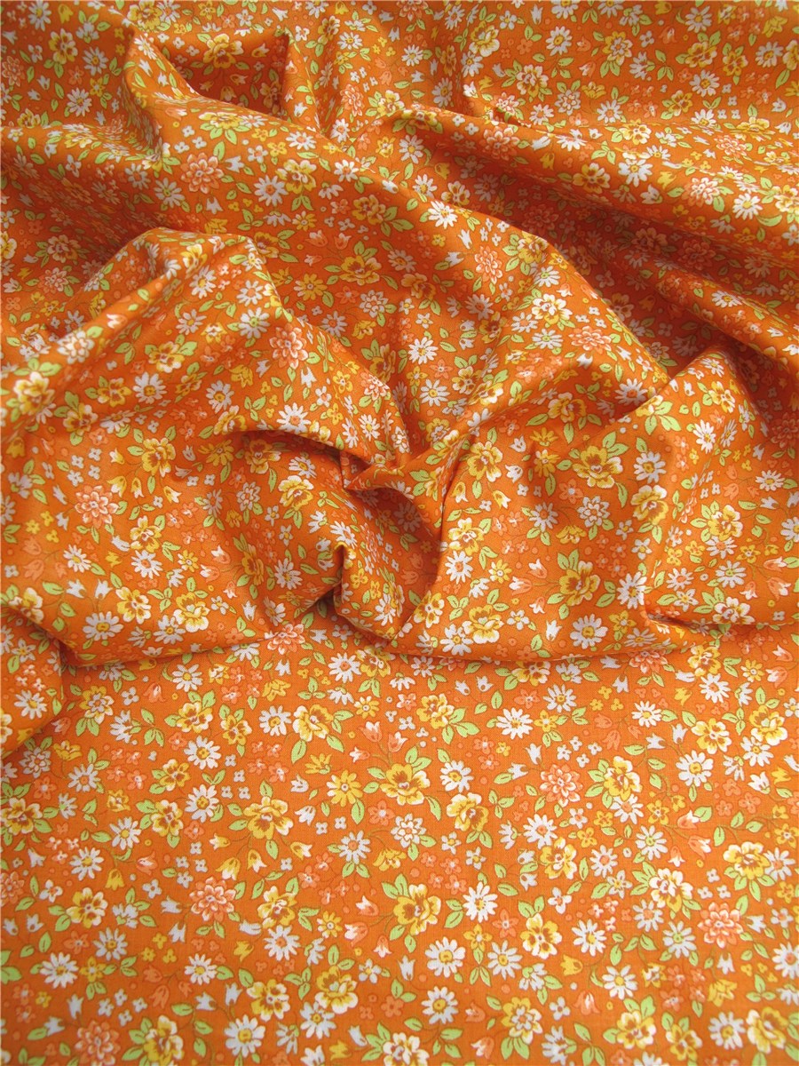 Batiste de Coton - Fraîcheur - Orange