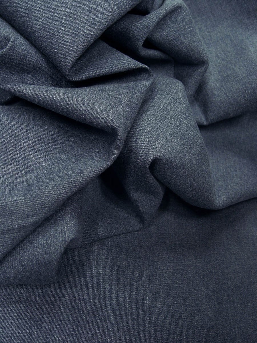 Denim Fabric - stretch - Plain - Blue
