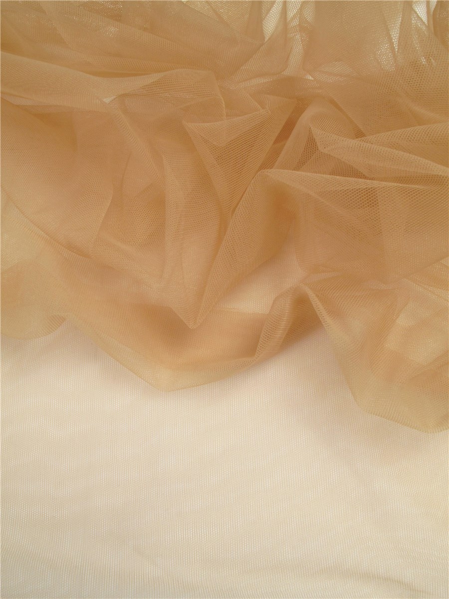Tulle Stretch Invisible - uni - Peau 