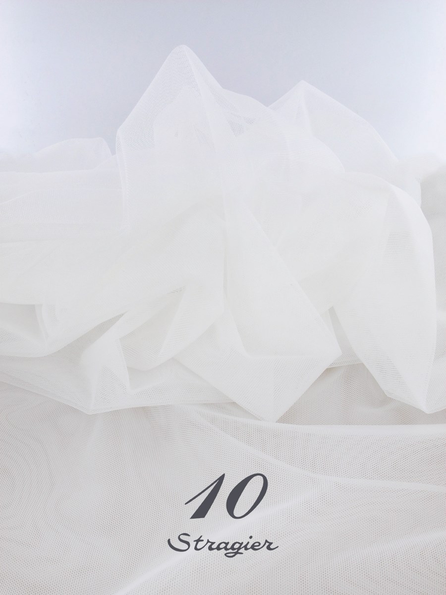 Tulle - Stretch - Plain - Stragier Optical White