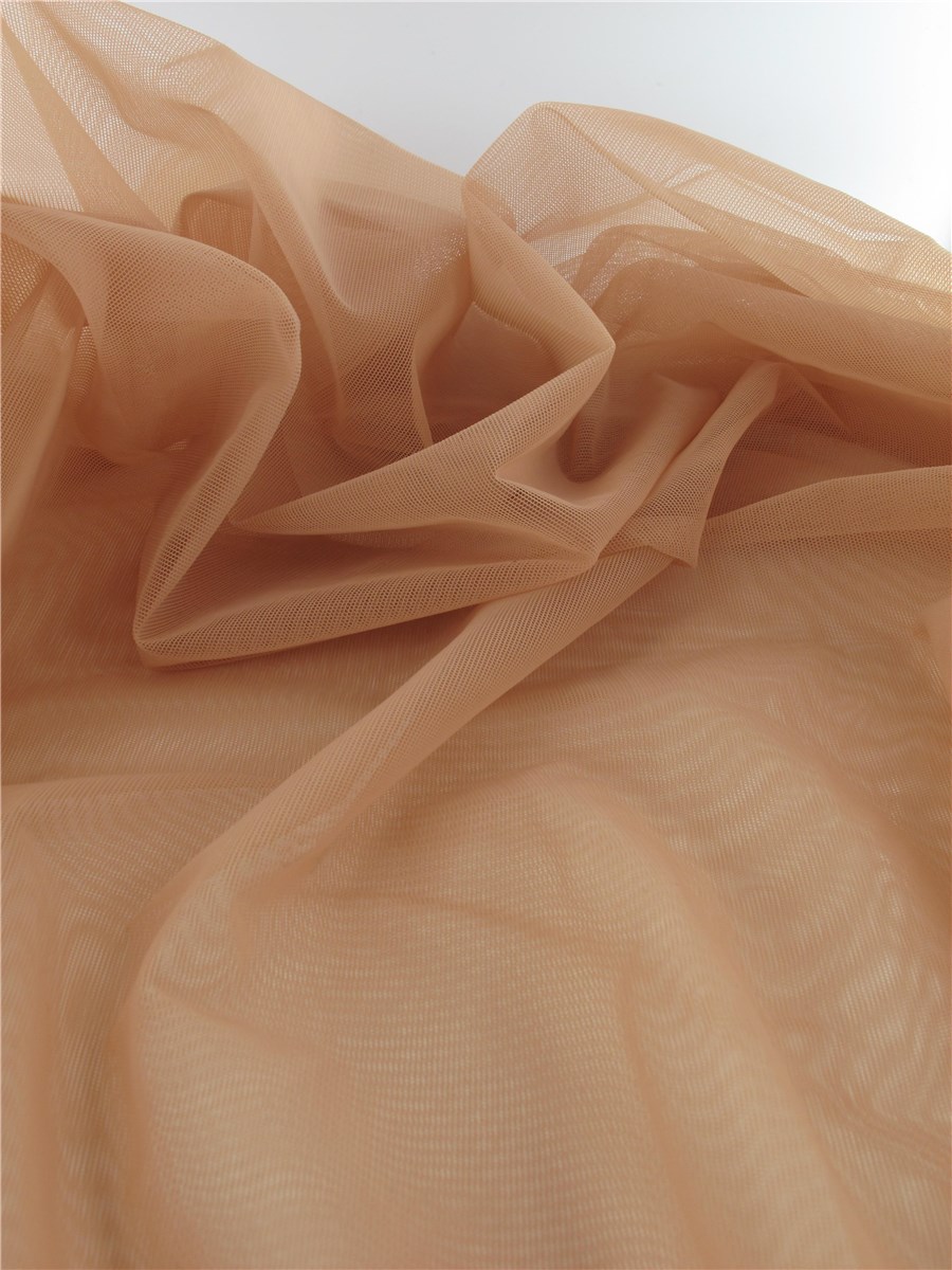 Tulle Stretch - uni - Peau halée