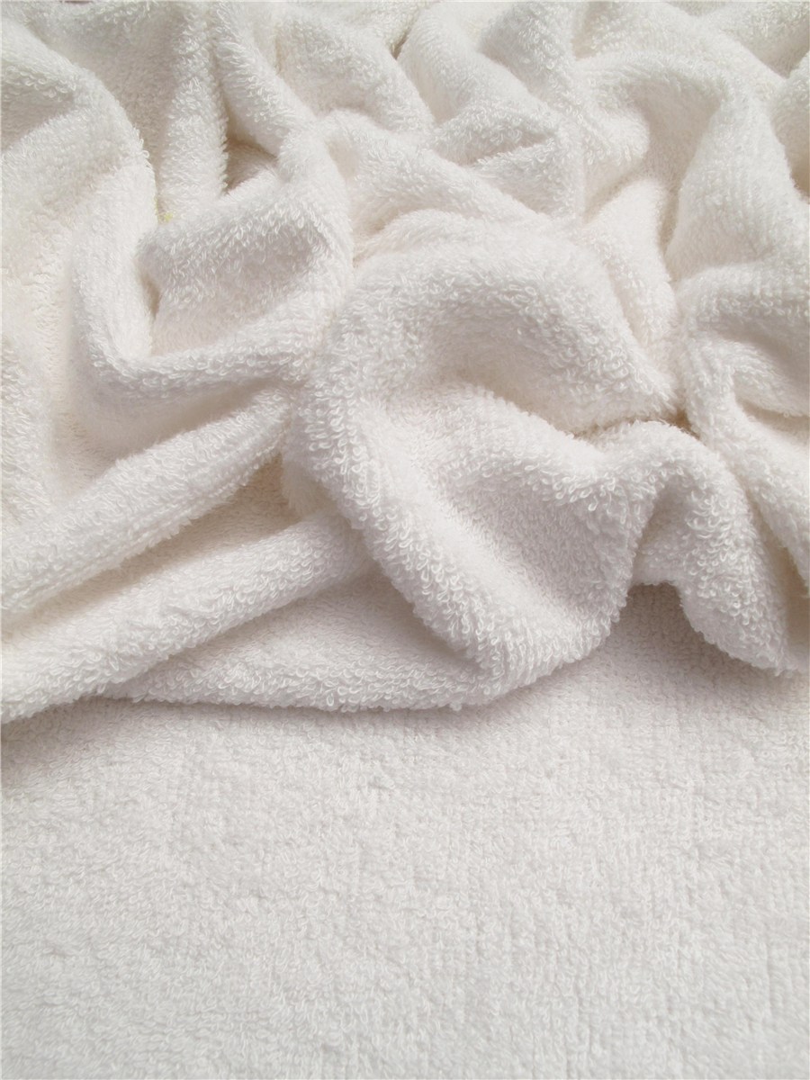 Terrycloth - Bamboo - soft - Plain - Blanc