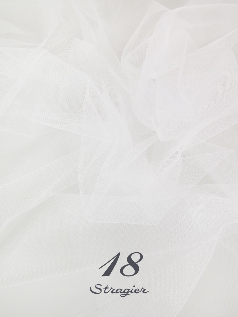Tulle Invisible - uni - Ivoire clair Stragier