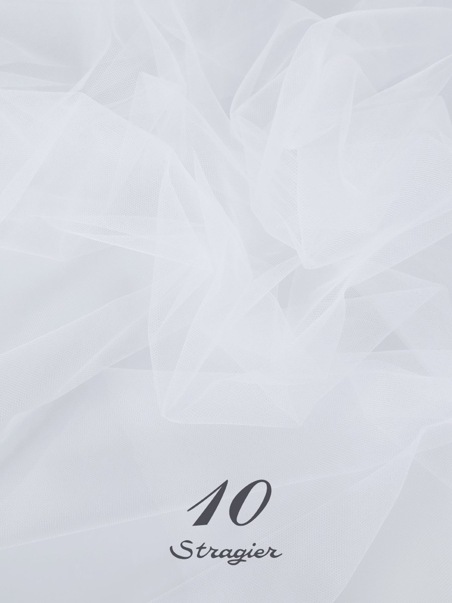 Tulle Invisible - uni - Blanc Optique Stragier 
