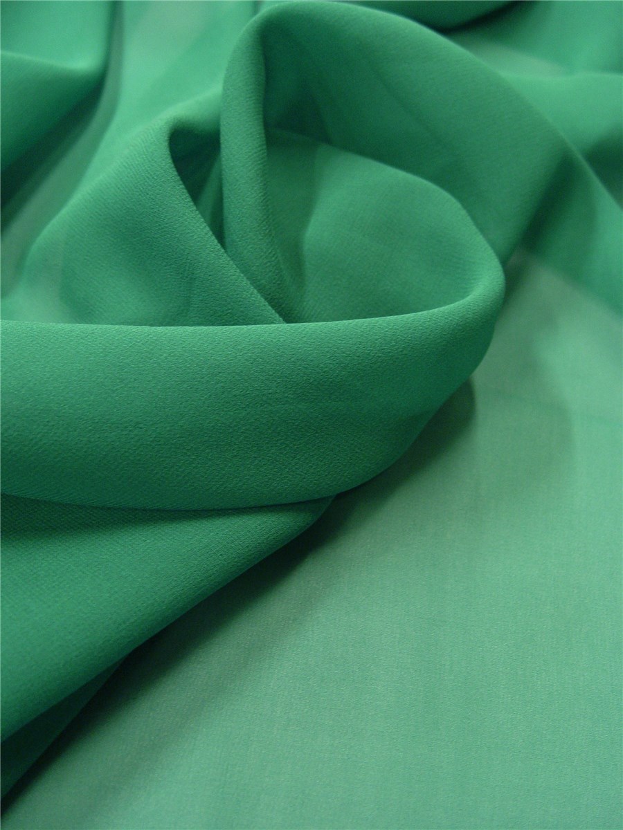 Silk Georgette - Plain - Green