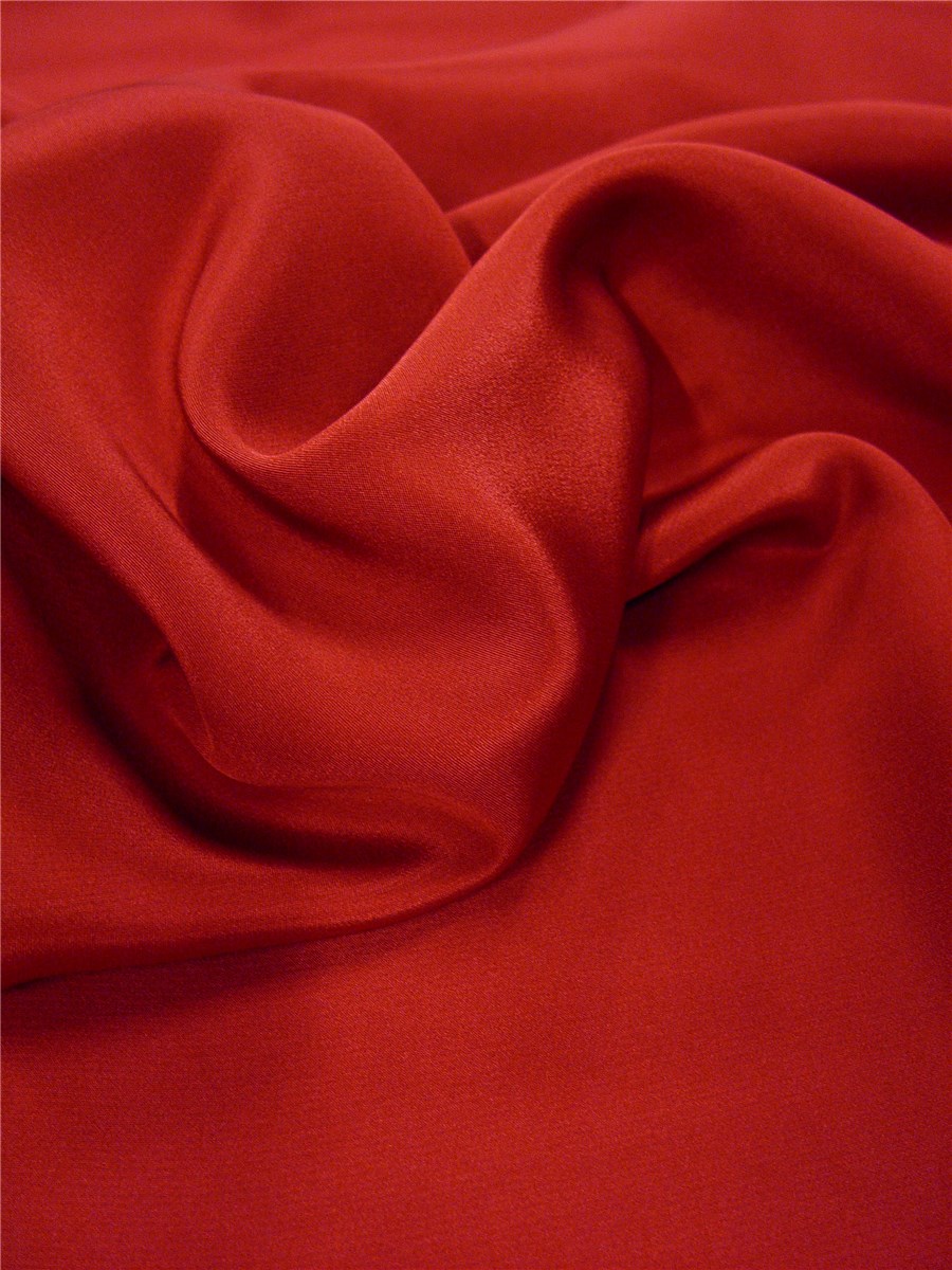 Silk Marocain Crepe - Plain - Peony