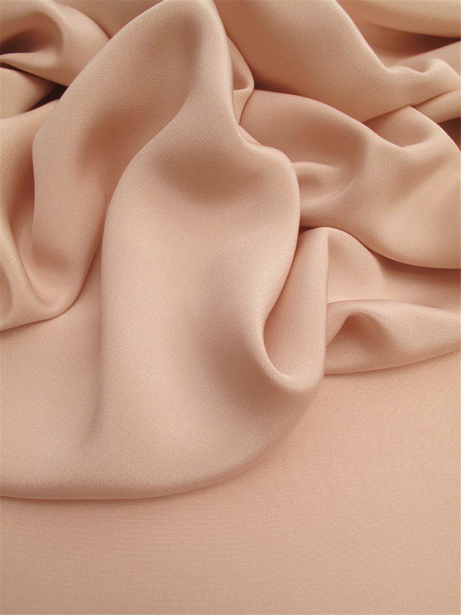 Crêpe Marocain en Soie - Uni - Blush 