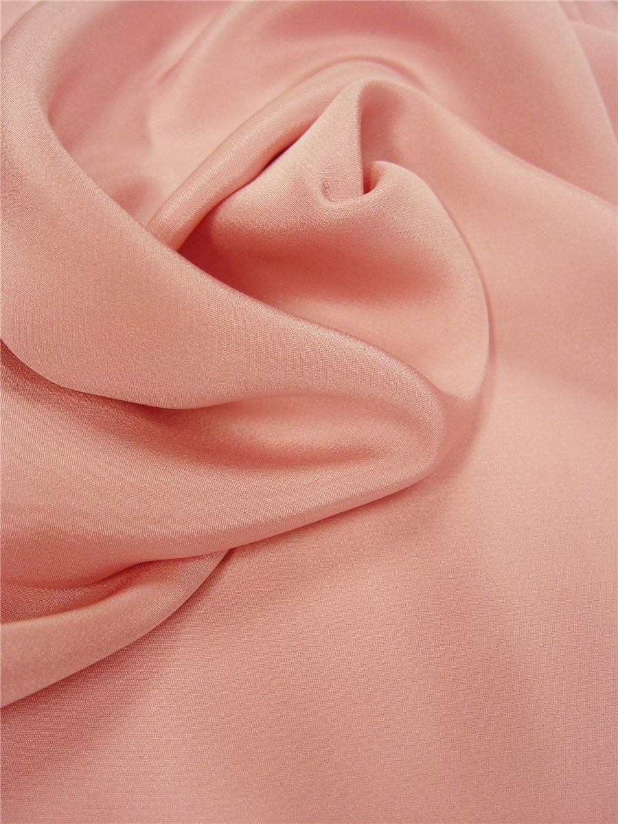 Silk Marocain Crepe - Plain - Sundae