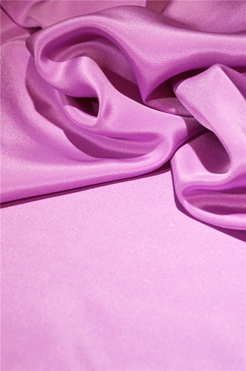 Silk Marocain Crepe - Plain - Violet