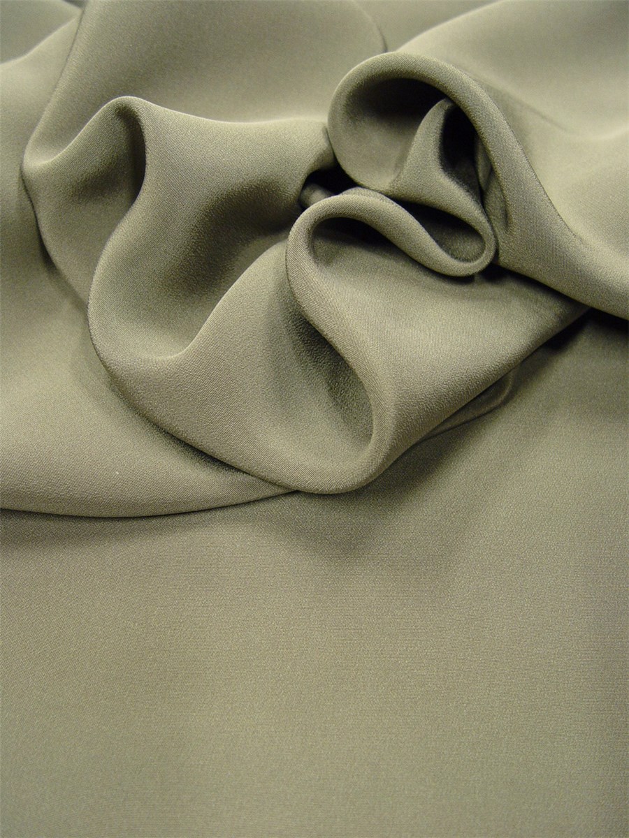 Silk Marocain Crepe - Plain - Urchin