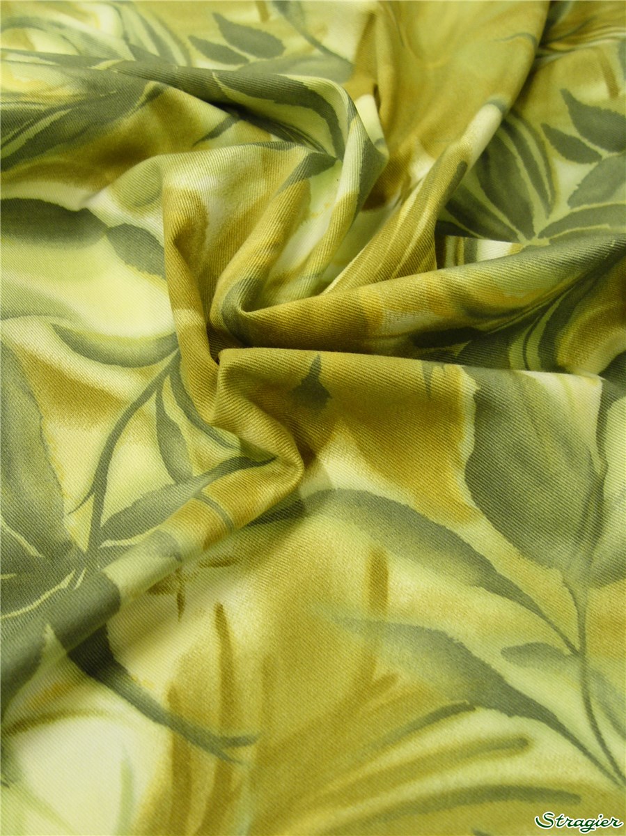 Denim extensible - Jungle - Fougère