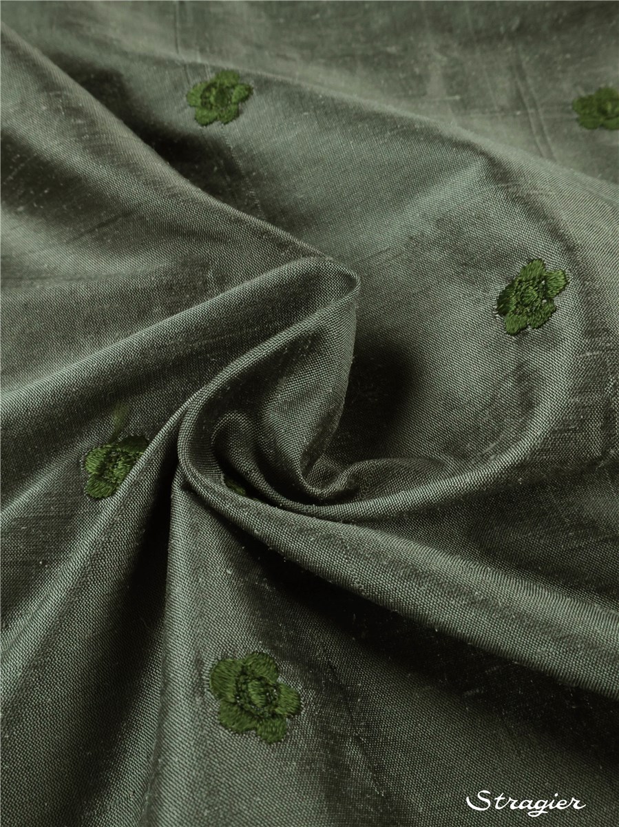 Embroidered Silk - 010850 - Bronze