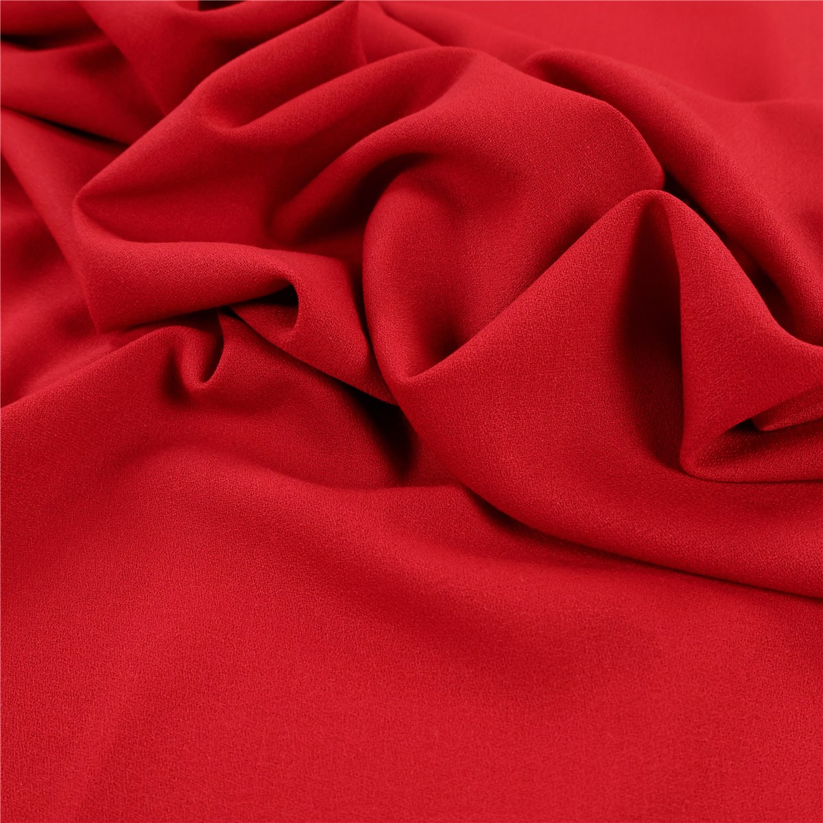 Crêpe de laine lourd - Uni - Rouge brique 