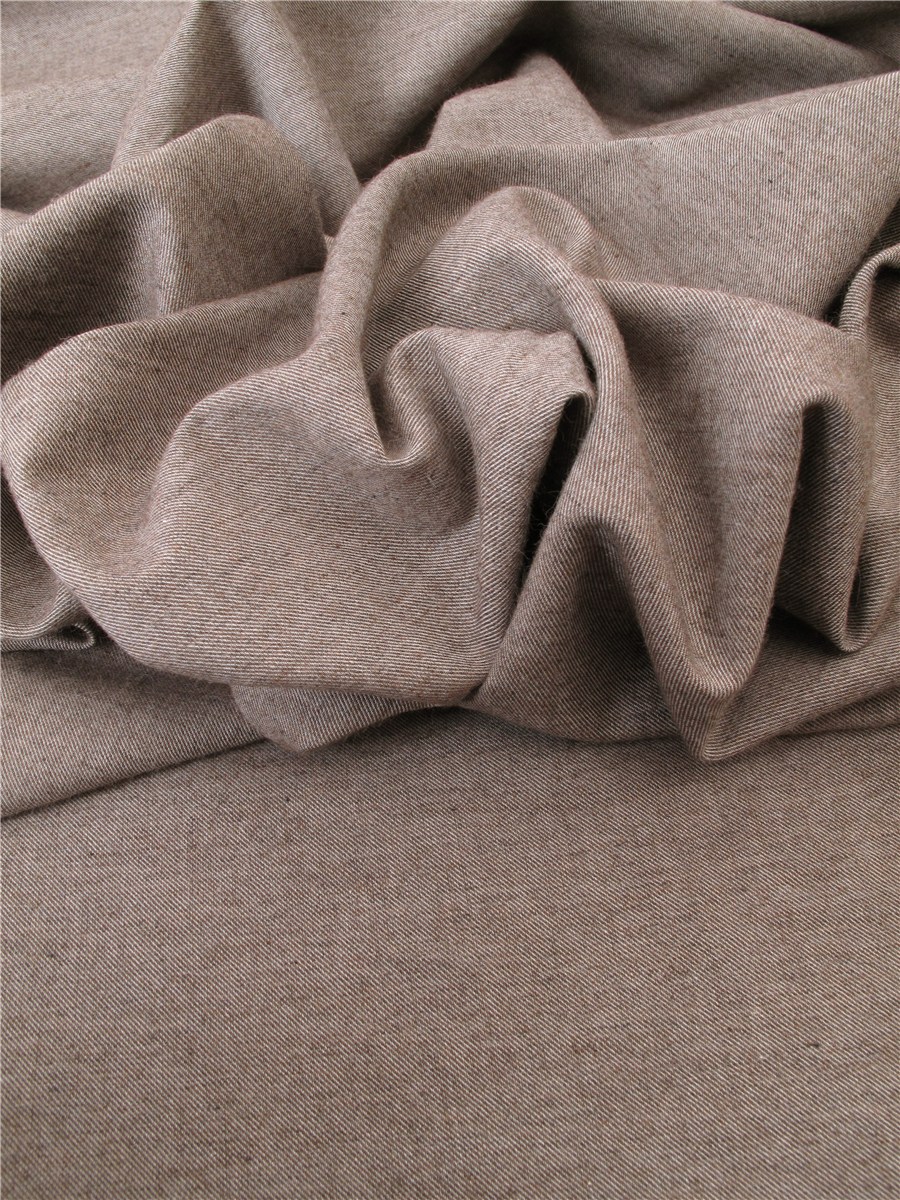 Echantillon 15x20 cm - Twill Coton léger - uni - Taupe 
