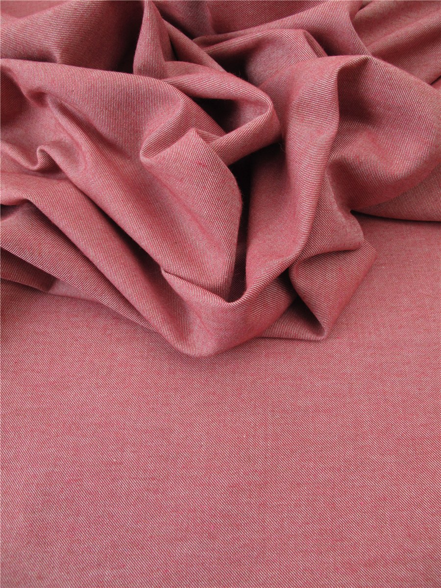 Echantillon 7x10 cm - Twill Coton léger - uni - Rouge foncé 