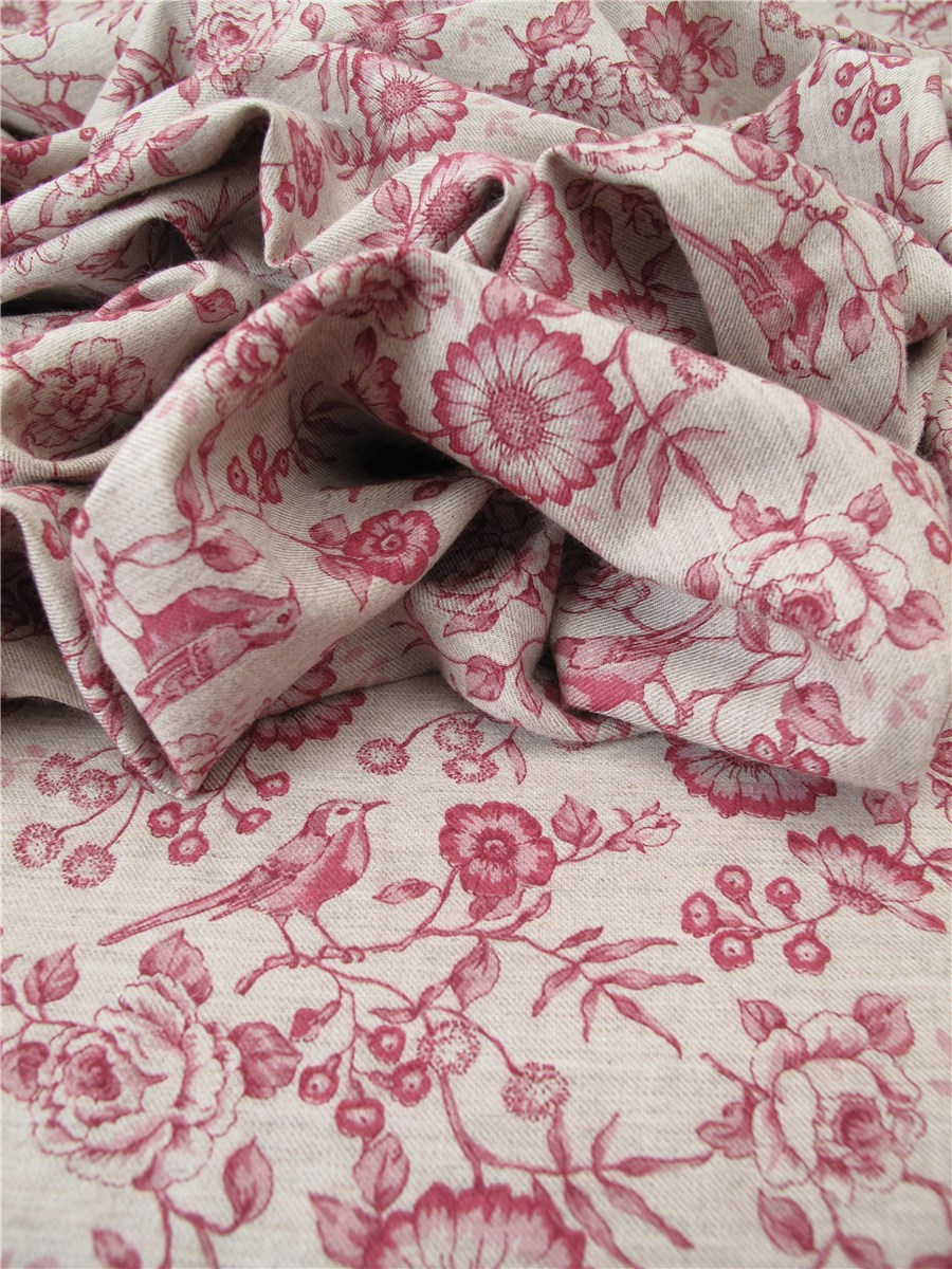 Twill Coton léger - Floria - Rouge Cerise