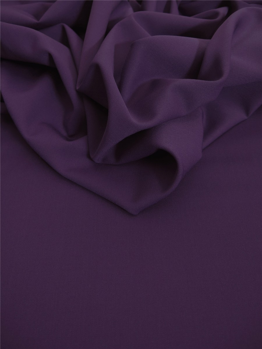 Wool Twill - Micro - 2-way stretch - Plain - Violet