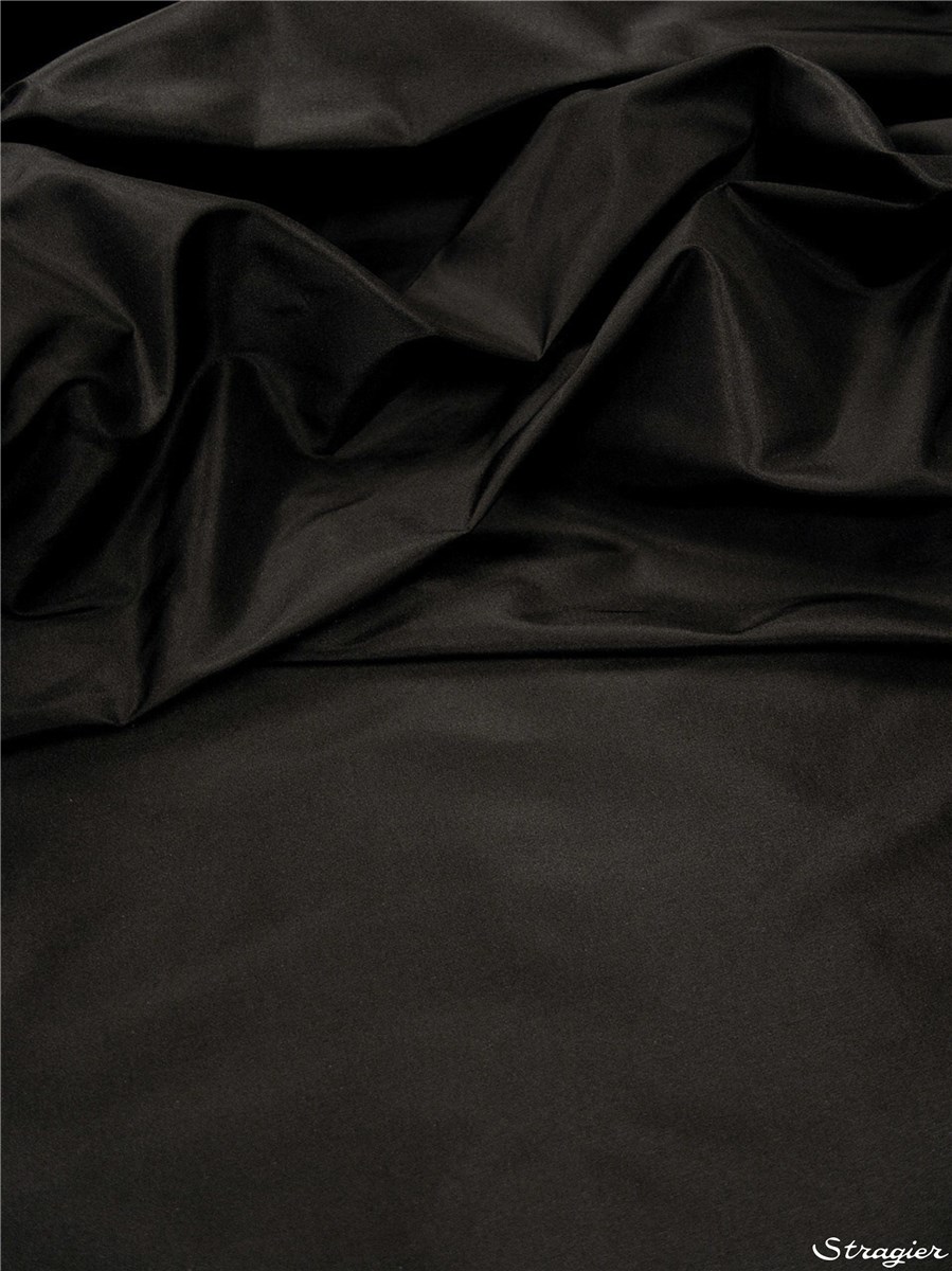 Taffetas de Soie lourd - Uni - Noir