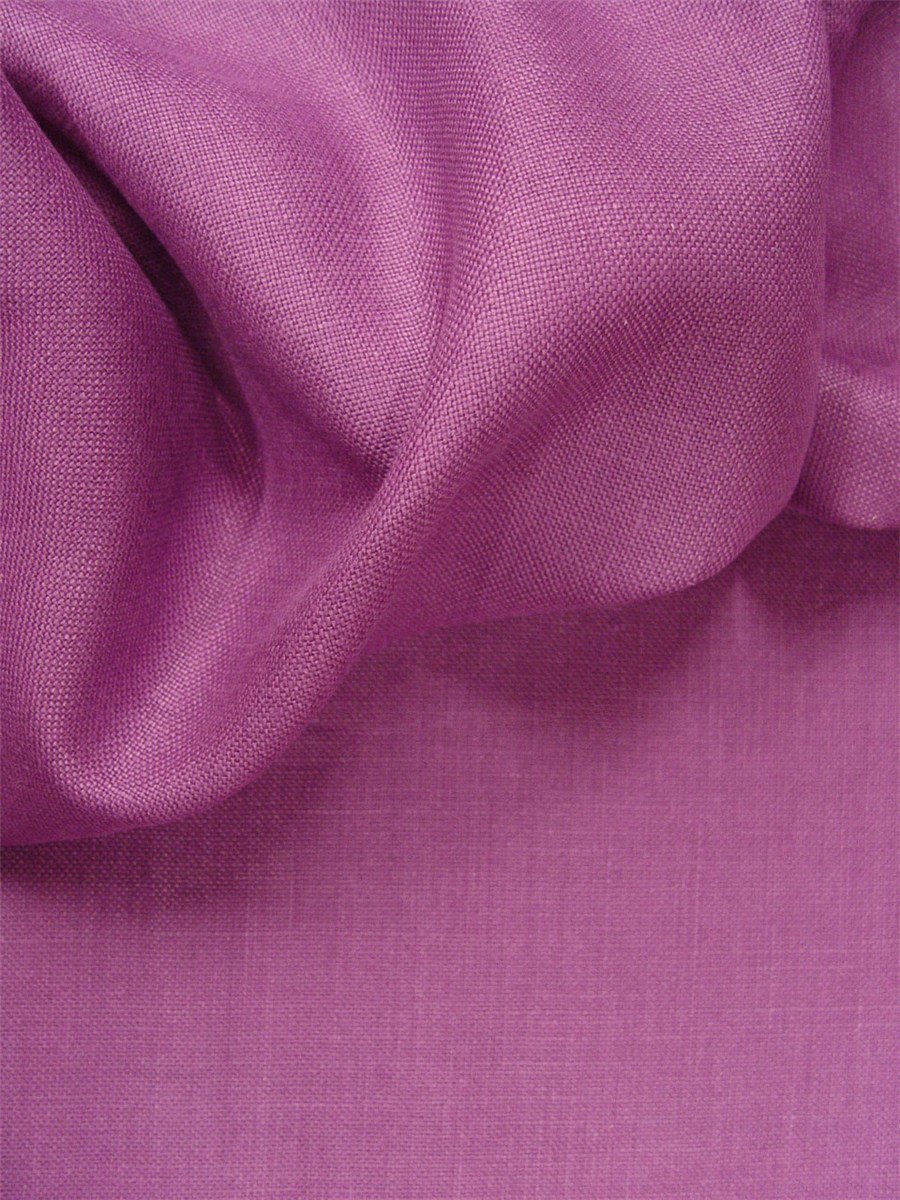 Toile en pur Lin - uni - Raisin