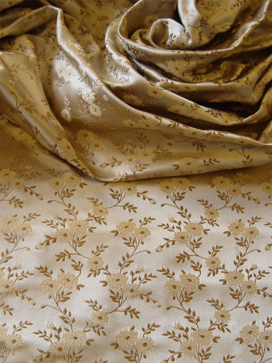 Silk Brocade - Alpes - Biscuit & Camel