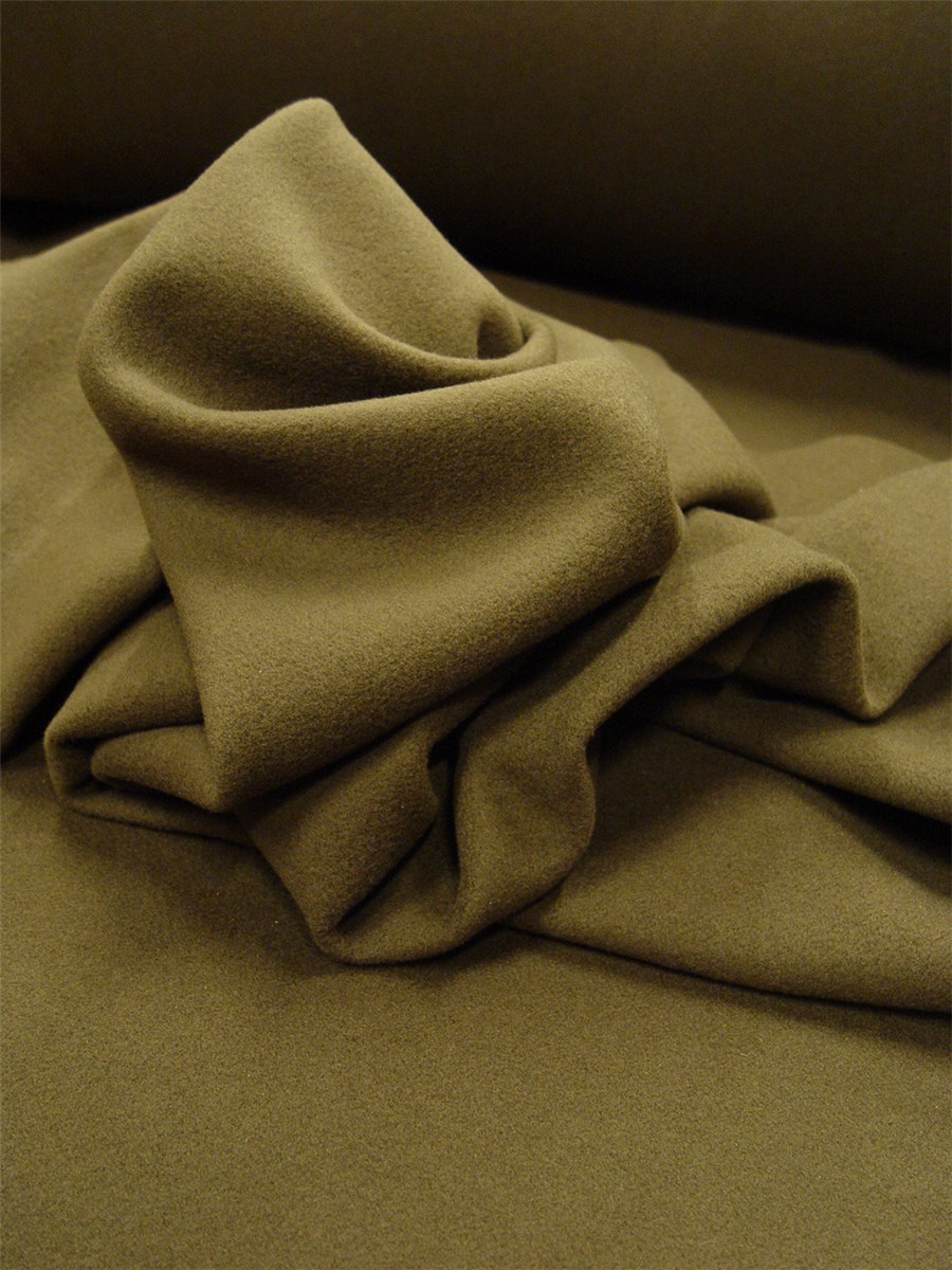 Wool Velour - Plain - Bronze