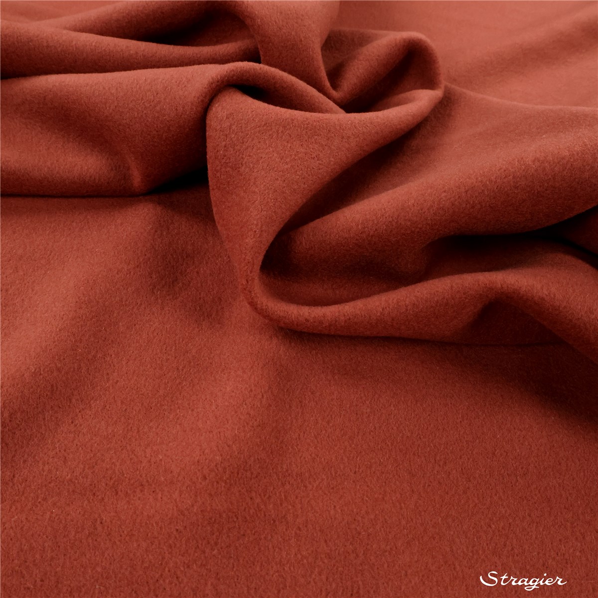 Velours de laine - Uni - Terre Sienne