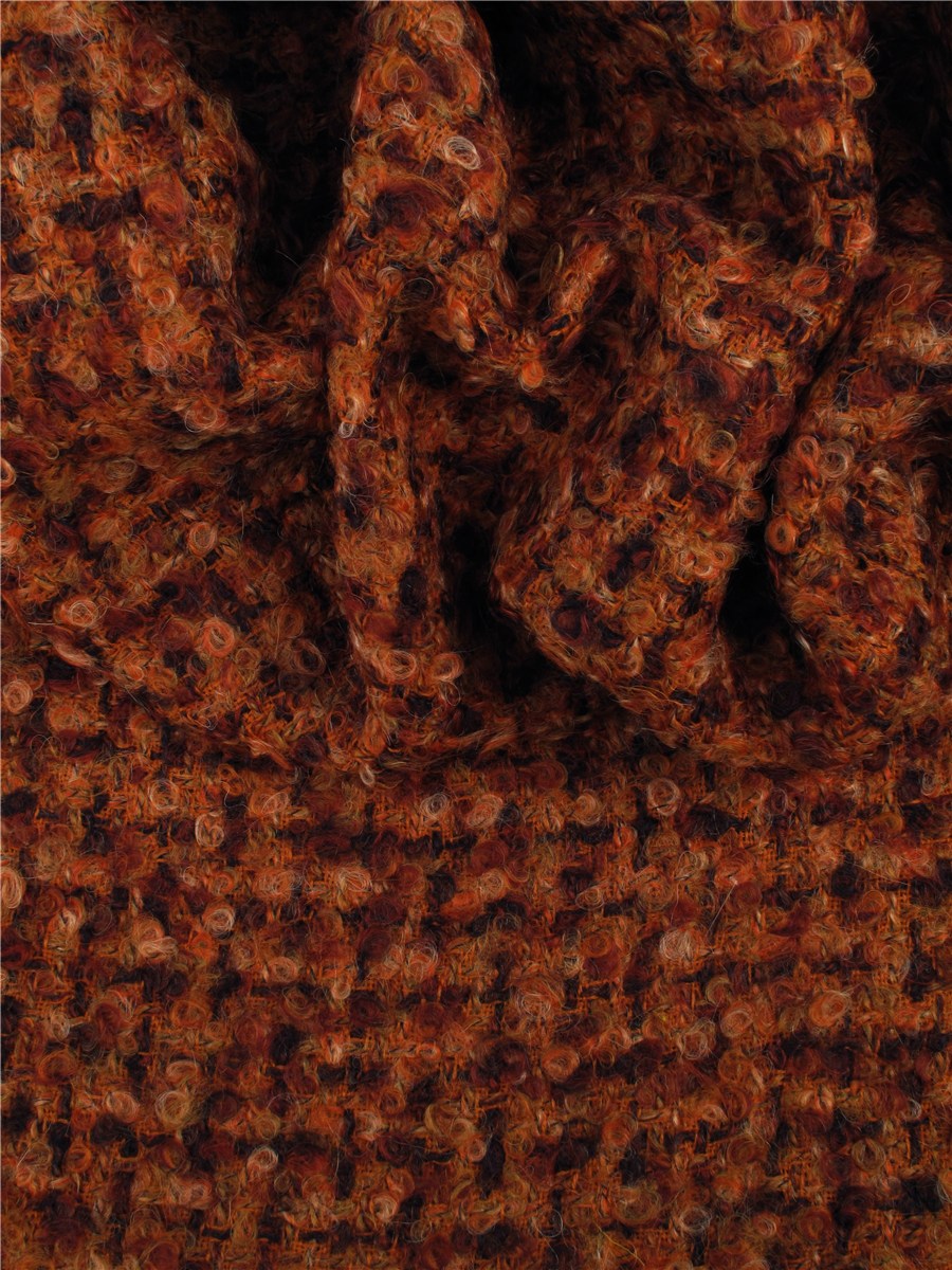 Tweed bouclettes Alpaga - Tweed - Sienne 