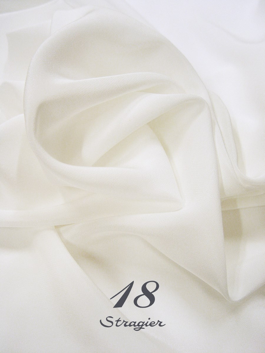 Crepe de Chine - 70gr/sqm - Plain - Stragier - Pale Ivory
