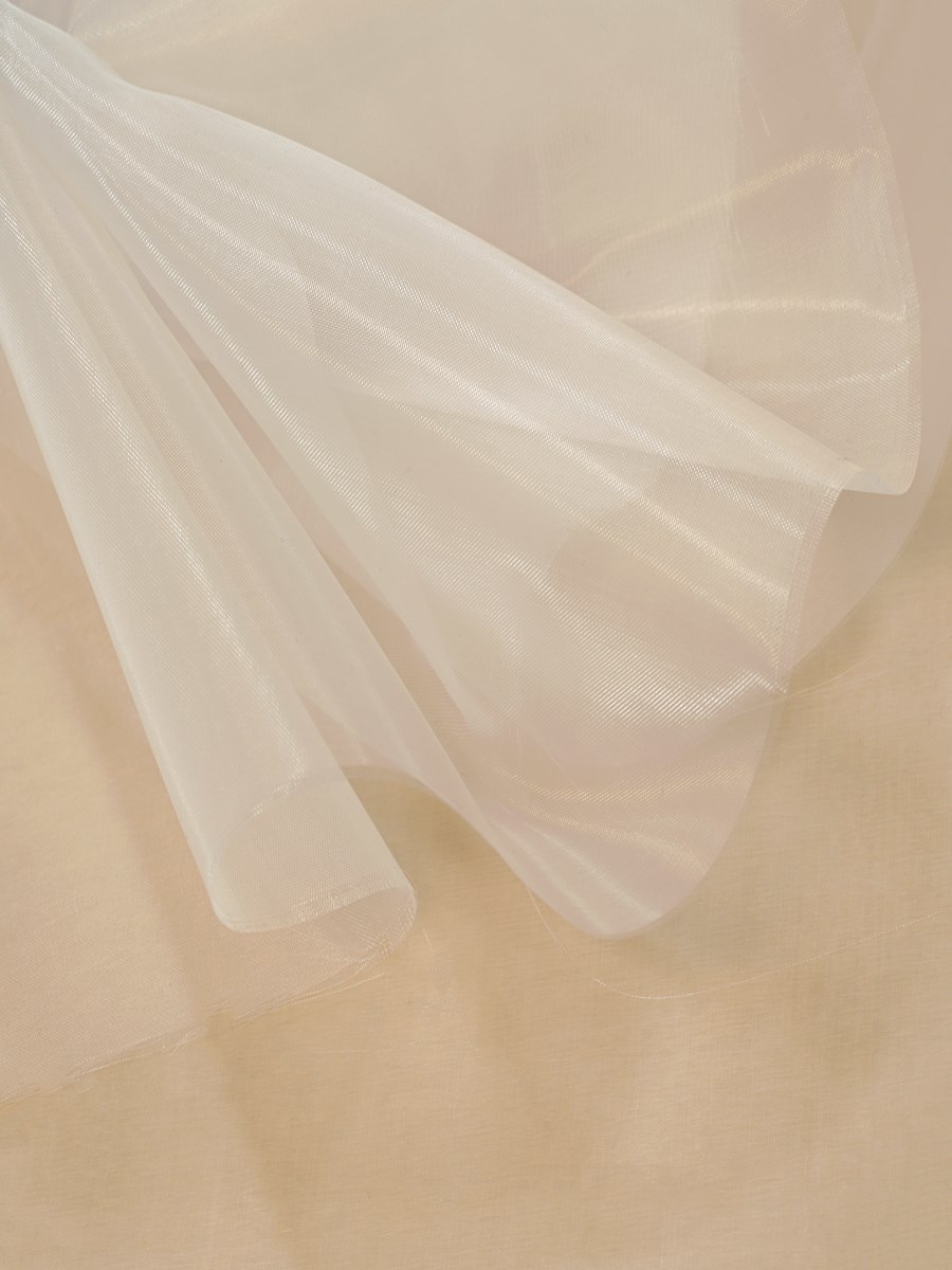 soft Horsehair fabric - Plain - Blanc