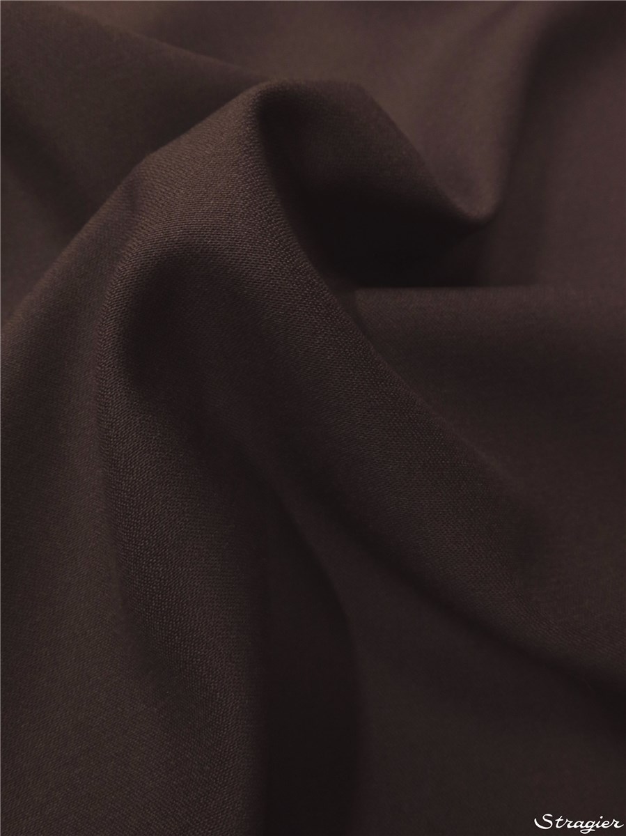 Wool - superfine - Plain - Chocolat Foncé