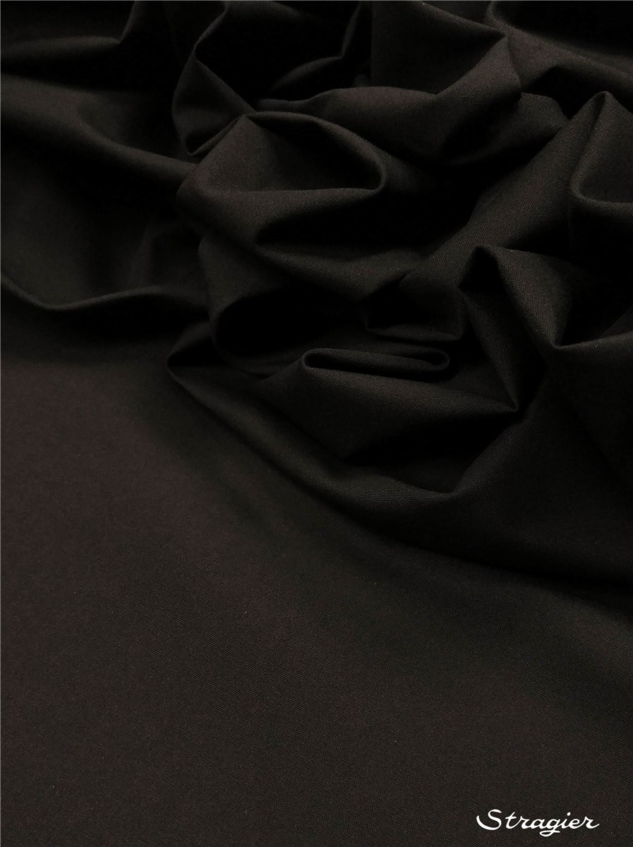 Coton "Rainproof" - uni - Noir