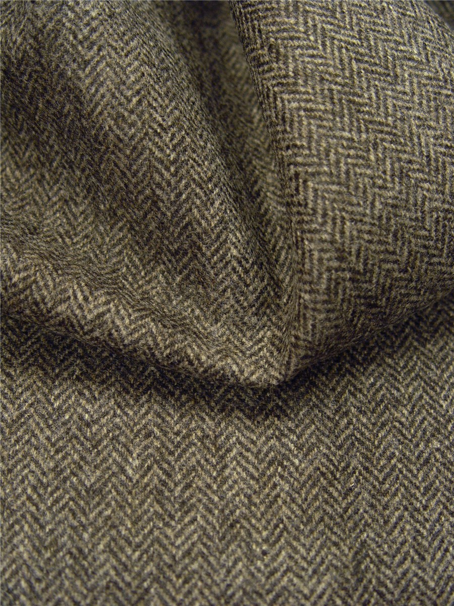 Laine Foulée - Chevrons - Brun taupé 