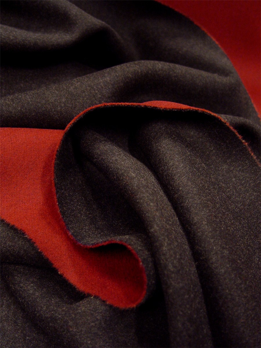Laine Foulée double face - uni - Anthracite - Salsa 